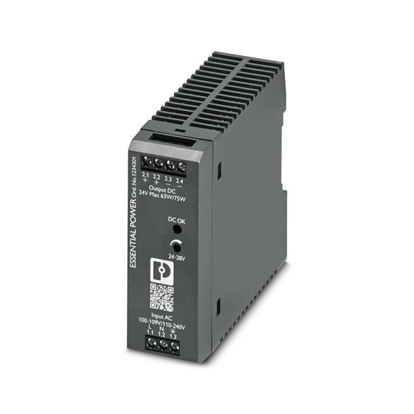 FONTE  ALIMENTACAO MONOFASICA CHAVEADA PS-EE-2G/1AC/24DC/75W/SC 75W 3A 24VDC ESSENTIAL POWER PARAFUSO 25299 PSEE2G1AC24DC75WSC