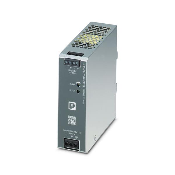 FONTE  ALIMENTACAO MONOFASICA CHAVEADA PS/1AC/24DC/120W/EE 120W 5A 24VDC ESSENTIAL 25303 PS1AC24DC120WEE