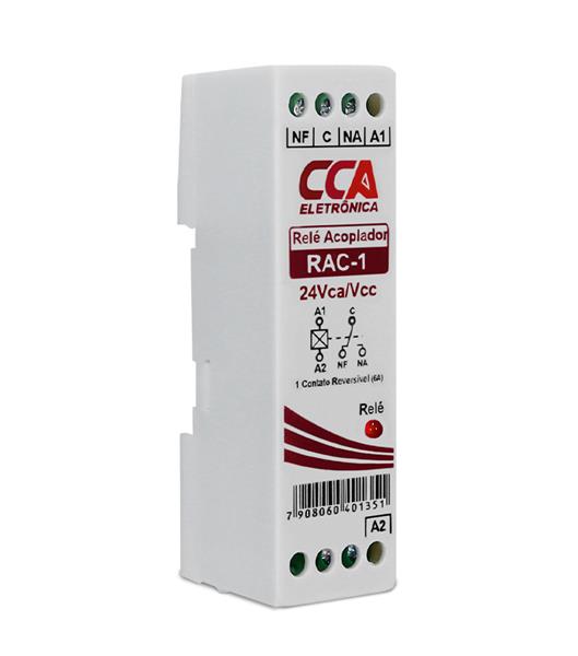 RELE  ACOPLADOR 6A 24V 1 CONTATO REVERSIVEL RAC-1 28952 RAC1