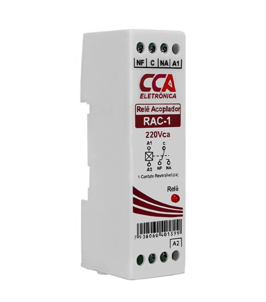 RELE  ACOPLADOR 6A 220V 1 CONTATO REVERSIVEL RAC-1 28953 RAC1