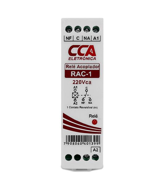 RELE  ACOPLADOR 6A 220V 1 CONTATO REVERSIVEL RAC-1 28953 RAC1 