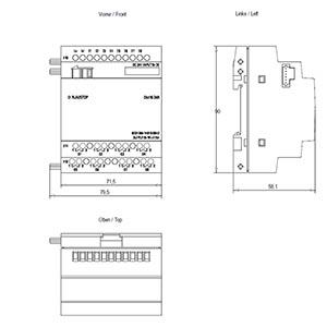 MODULO  EXPANSAO DM16 24VDC 8 DI 8 DO 70002 6ED10551NB100BA2 