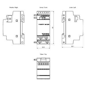 MODULO  EXPANSAO DM8 12/24VDC 4 DI 4 DO 70003 6ED10551MB000BA2 