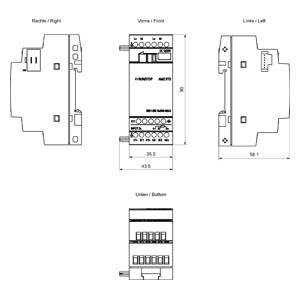 MODULO  EXPANSAO AM2 RTD 12/24VDC 2 AI PT100 70005 6ED10551MD000BA2 