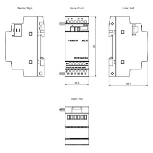 MODULO  EXPANSAO AM2 AQ 24VDC 2 DO 70006 6ED10551MM000BA2 