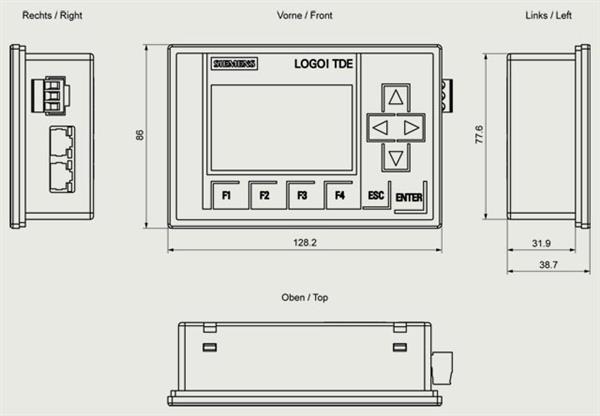 INTERFACE  8 TE 6 LINHAS 2 PORTAS ETHERNET 70007 6ED10554MH080BA1 