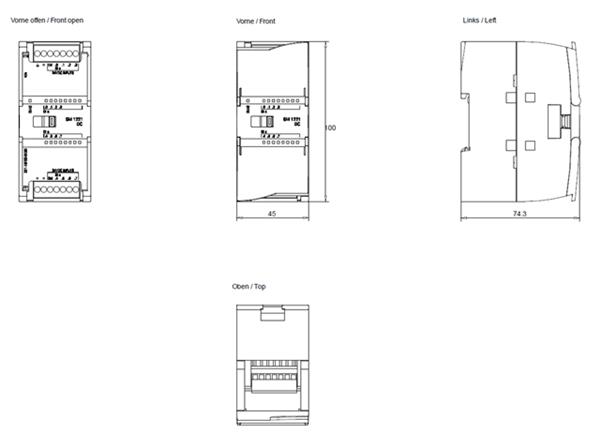 MODULO  EXPANSAO SM 1221 24VDC 8 DI 70012 6ES72211BF320XB0 