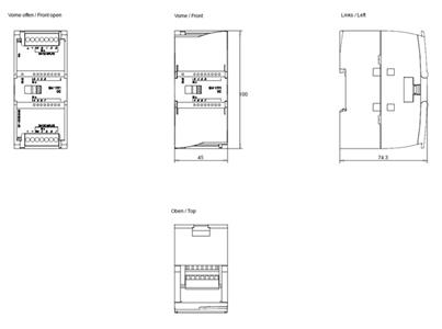 MODULO  EXPANSAO SM 1221 24VDC 8 DI 70012 6ES72211BF320XB0 