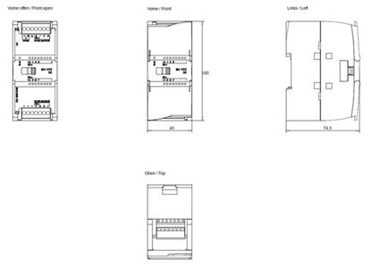 MODULO  EXPANSAO SM 1222 24VDC 8 DO 70015 6ES72221BF320XB0 