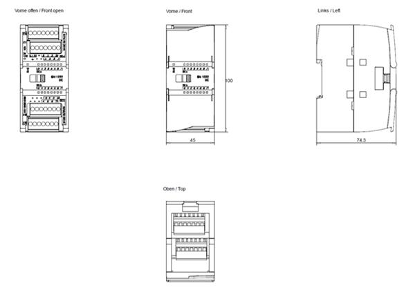 MODULO  EXPANSAO SM 1222 24VDC 16 DO 70016 6ES72221BH320XB0 