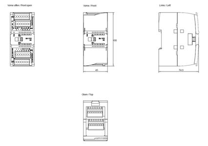 MODULO  EXPANSAO SM 1222 24VDC 16 DO 70016 6ES72221BH320XB0 