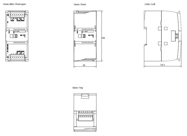 MODULO  EXPANSAO SM 1231 4 AI 70021 6ES72314HD320XB0 