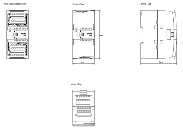 MODULO  EXPANSAO SM 1231 4 AI RTD 70022 6ES72315PD320XB0 