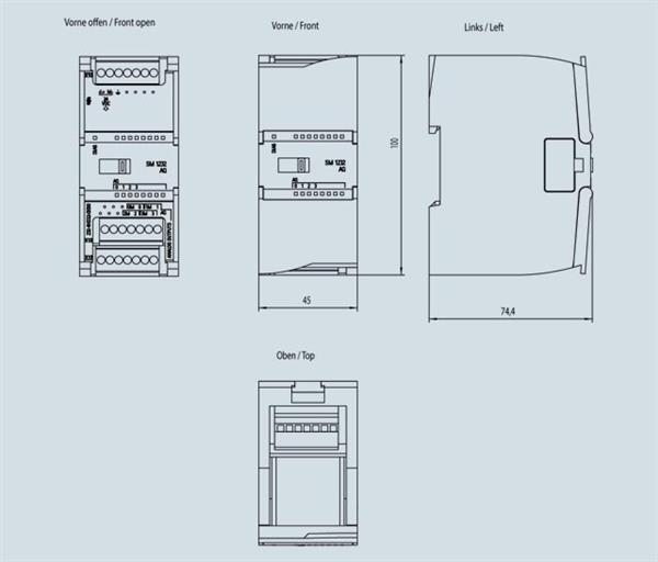 MODULO  EXPANSAO SM 1232 4 AO 70023 6ES72324HD320XB0 