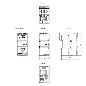 SWITCH  COMPACTO CSM 1277 4 PORTAS RJ45 70025 6GK72771AA100AA0 