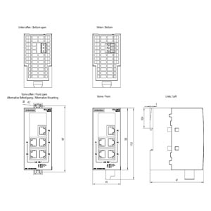 SWITCH  INDUSTRIAL SCALANCE XB005 5 PORTAS RJ45 24 VAC/DC 70026 6GK50050BA001AB2 