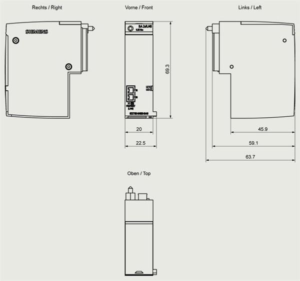 MODULO  BASE BUSADAPTER 70036 6ES71936AR000AA0 