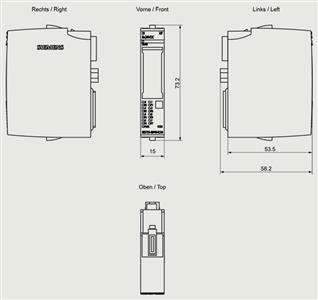 MODULO  DIGITAL 24VDC 8 DI 70046 6ES71316BF000CA0 