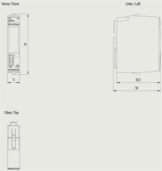 MODULO  SEGURANCA 24VDC 8 DI FAILSAFE 70052 6ES71366BA010CA0 